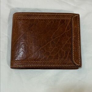 Tommy Bahama Brown Leather Trifold Wallet